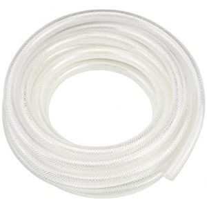 TUBING,.510IDX.675OD,BRAIDED WHITE LINE,100FT ROLL..