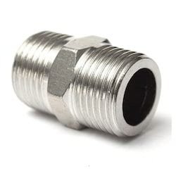 NIPPLE,QUICK CONNECT,3/4MALE X 3/4FPT,BRASS,W/GROOVE