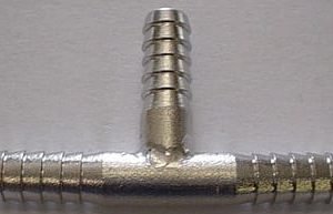 TEE,(3)BARB,1/4 X 1/4 X 1/4,SS