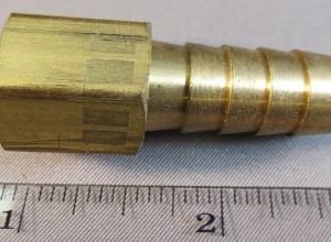 HOSE,BARB,1/2BRB X 3/8FP,BRASS