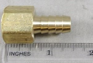 HOSE,BARB,3/8BRB X 3/8FP,BRASS