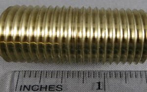 NIPPLE,1/2IN X 1 1/2IN LONG,BRASS