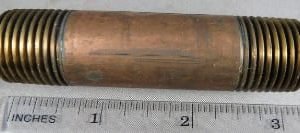 NIPPLE,1/2MP X 3IN LONG,BRASS
