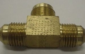 TEE,(3) 3/8MF,BRASS