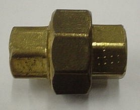 UNION,3/8FP X 3/8FP,BRASS