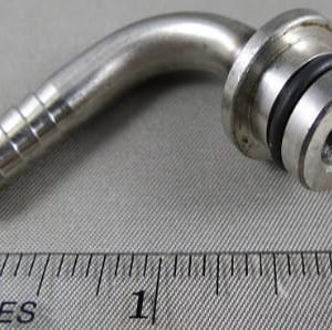 ELBOW,SYRUP OUT,1/2 SHURFLO X 1/4 BARB,SS,W/ORING