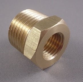 BUSHING,HEX,1/2MP X 1/4FP,BRASS,LF