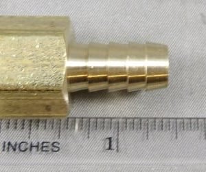 HOSE,BARB,3/8BRB X 3/8FP,BRASS,LF