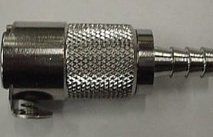 CONNECTOR,FEMALE 3/8 QCD W/ 1/4BARB