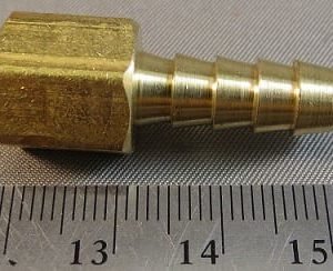 HOSE,BARB,1/4BRB X 1/8FP,BRASS