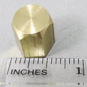 CAP,FLARE,SAEF,1/4,BRASS
