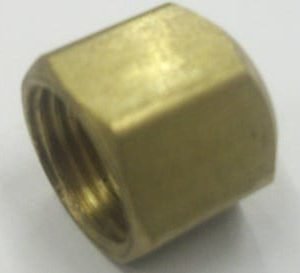 CAP,FLARE,SAEF,3/8,BRASS