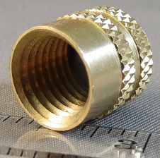 CAP,FLARE,W/ORING,1/4,BRASS
