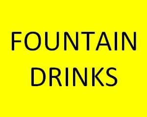 TAG,FTN DRINKS,2 1/4 X 3 3/4,YELLOW BACKGROUND WITH BLACK LETTERS