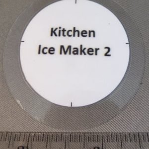 TAG,"KITCHEN ICE MAKER 2",2 1/4 ROUND,LAMINATED