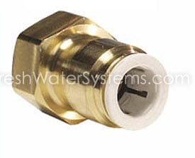 CONNECTOR,JG,3/8FFL X 3/8TUBE,BRASS