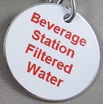 TAG,SS,BEVERAGE STATION FILTERED WATER,CHICK-FIL-A