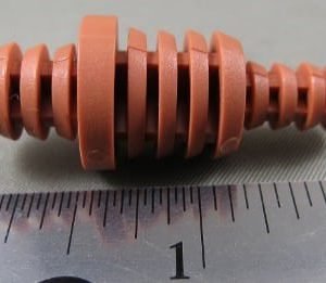 PLUG,TUBE,ORANGE,SUPER PUNGENT,1/4 X 3/8 X 1/2,PLASTIC
