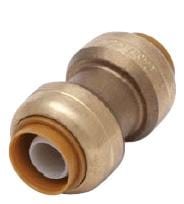 CONNECTOR,STRAIGHT,1/2 TUBE X 1/2 TUBE,BRASS
