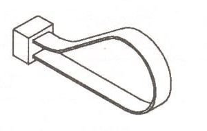 TIE,CABLE,8IN,50LB,NO SCREW MOUNT