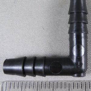 ELBOW,1/4BRB X 1/4BRB,POLYETHYLENE,BLACK