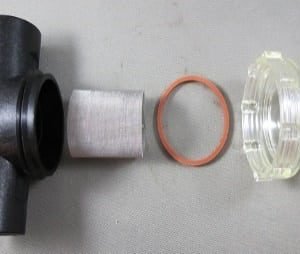 STRAINER,BOWL,BLACK,3/8FPT X 3/8FPT,80 MESH SCREEN