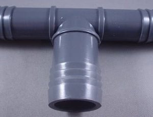 TEE,PVC,(3)3/4,GRAY