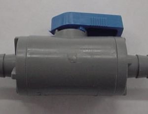VALVE,SHUTOFF,PVC,BLUE HANDLE,3/8 BARB