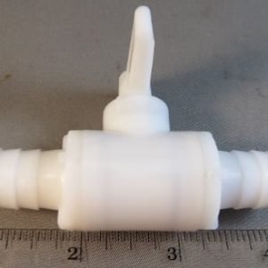 VALVE,SHUTOFF,PLASTIC,MACRO BLEND,1/2BARB to 1/2BARB
