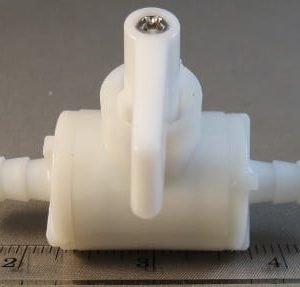 VALVE,SHUTOFF,PLASTIC,MACRO BLEND,1/4BARB to 1/4BARB