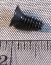 SCREW,#6 X 3/8,FLAT HEAD,PHILLIPS,THREADCUTTER,BLACK