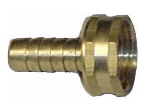 FITTING,FEMALE GARDEN HOSE TO BARB,3/4FGH X 1/2BARB,BRASS