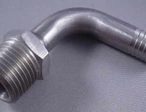 ELBOW,1/2BARB X 1/2MP,SS