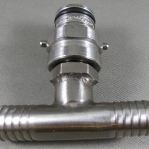 FITTING,1/2 BARB TEE X 2 PIN FIGAL CONNECTOR,SS