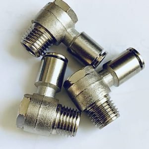 TEE,1/4FEMALE SWIVEL X 1/4MPT X 1/4MPT (RISE),BRASS